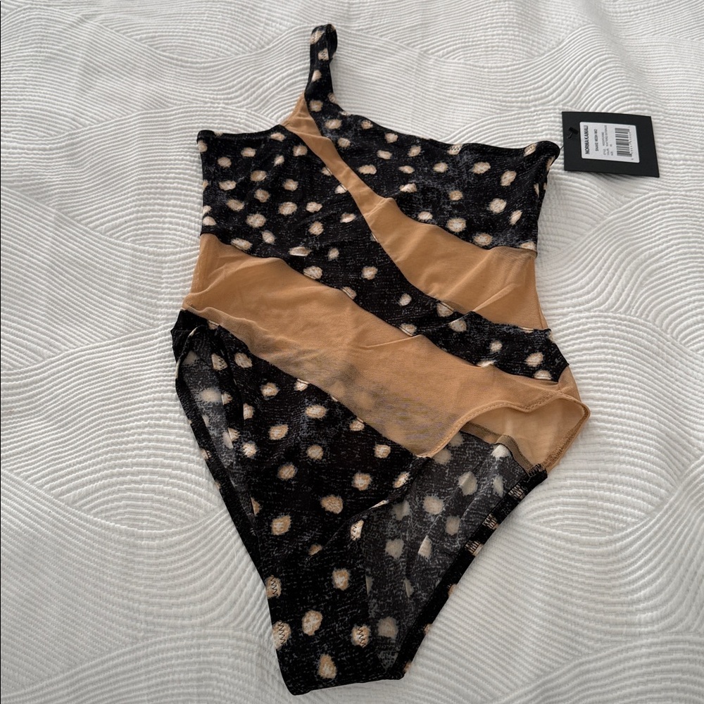Norma Kamala Snake Mesh Mio Scattered Dots/nude swimsuit XS - Picture 9 of 12